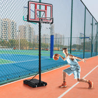 Portable Basketball Hoop Basketball System 4.76 10Ft Height Adjustable For Youth Adults Led Ights, Colorful Lights, Waterproof Super Bright To Play At Night Outdoors,Good Gift For Kid Black Metal