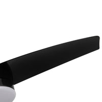 Matte Black Ceiling Fan With Integrated Led Light Black Abs