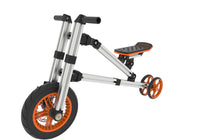 Kidrock Buildable Kit 20 In 1 Kids Go Kart Set, Suitable For 1 To 8 Years Old, Two Wheel Bike, Three Wheel Bike, Go Kart, Sit Stand Scooter, Etc. Most Popular L Kit Non Electric Silver Aluminum