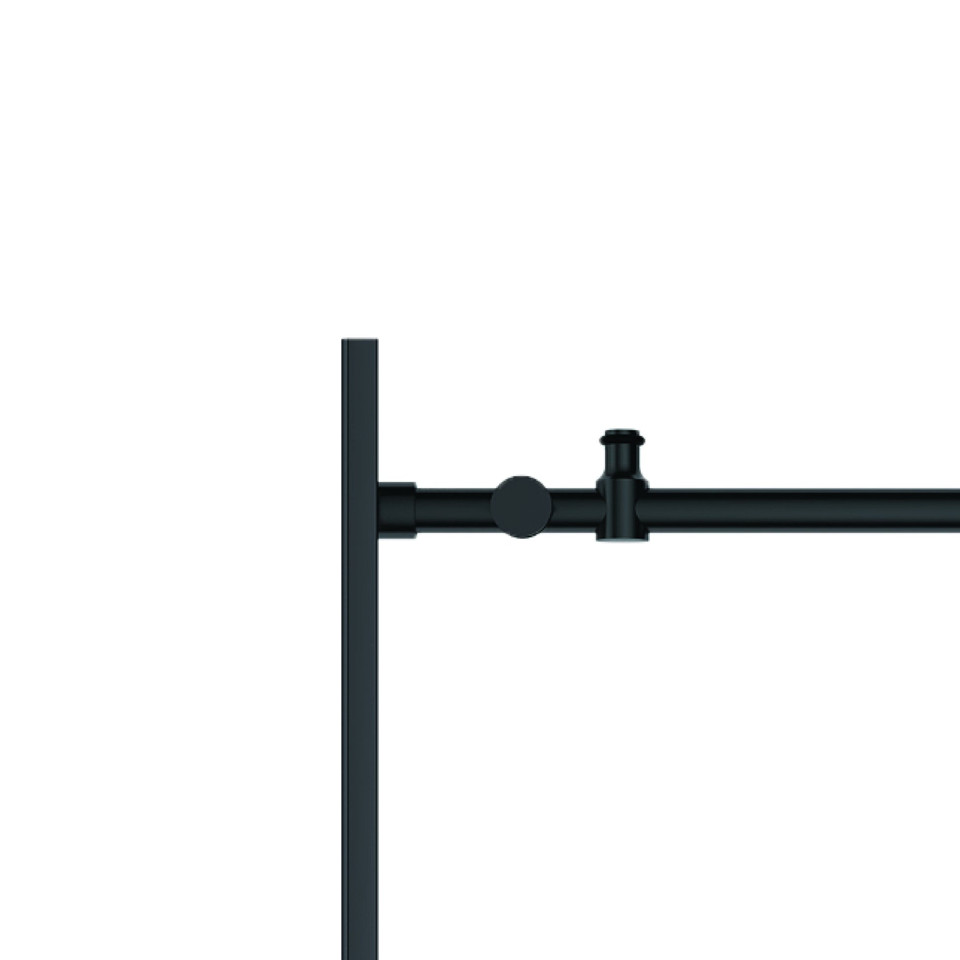 60 In. W X 76 In. Hsliding Frameless Shower Door In Matte Black With Clear Glass Matt Black Glass