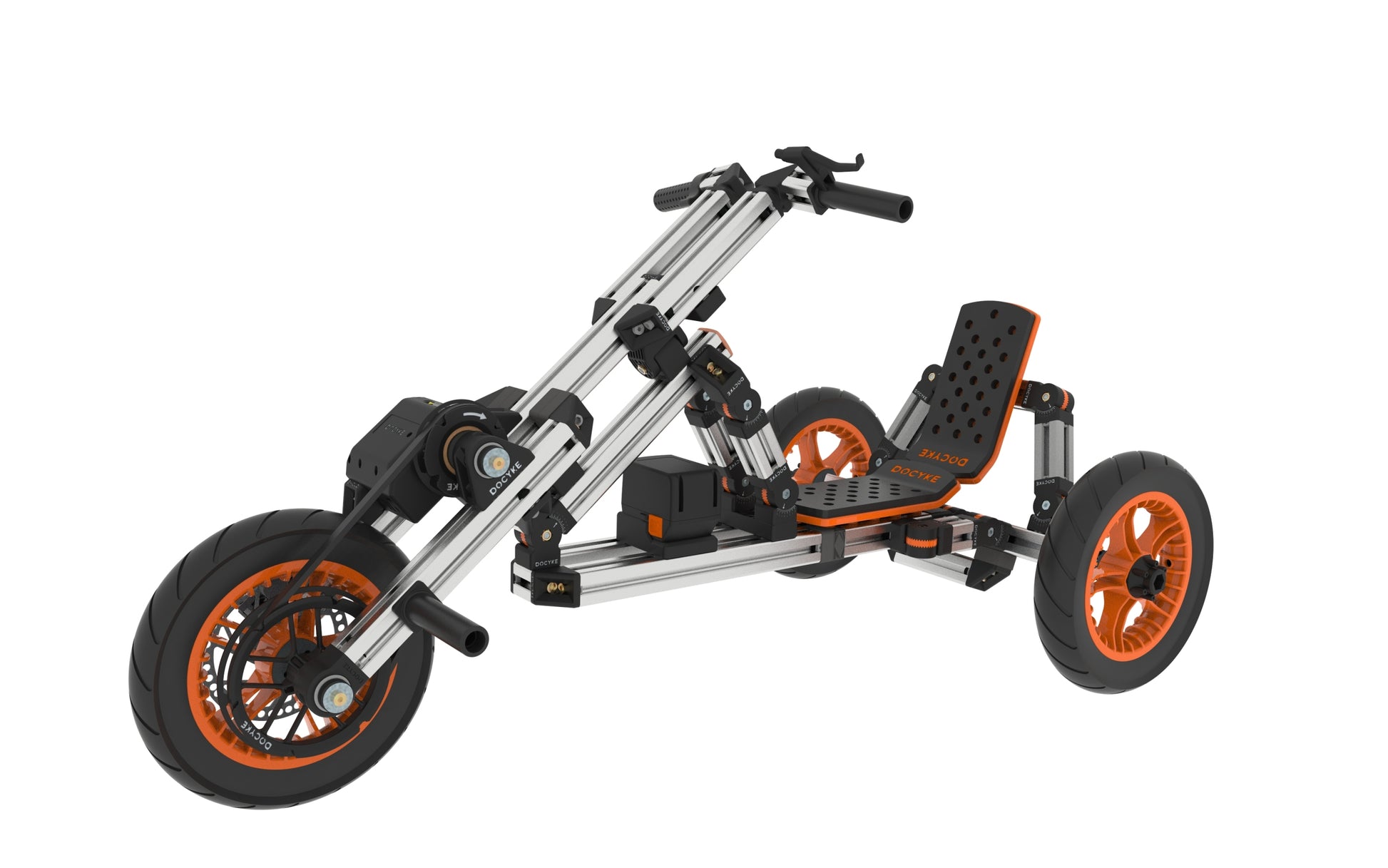 Modular Design High Strength Material Electric Innovation Kart, More Than 20 Kinds Of Assembly Methods, Suitable For Outdoor Sports, Parent Child Interaction,Promotion Plus A S Kit Orange Abs Steel Q235