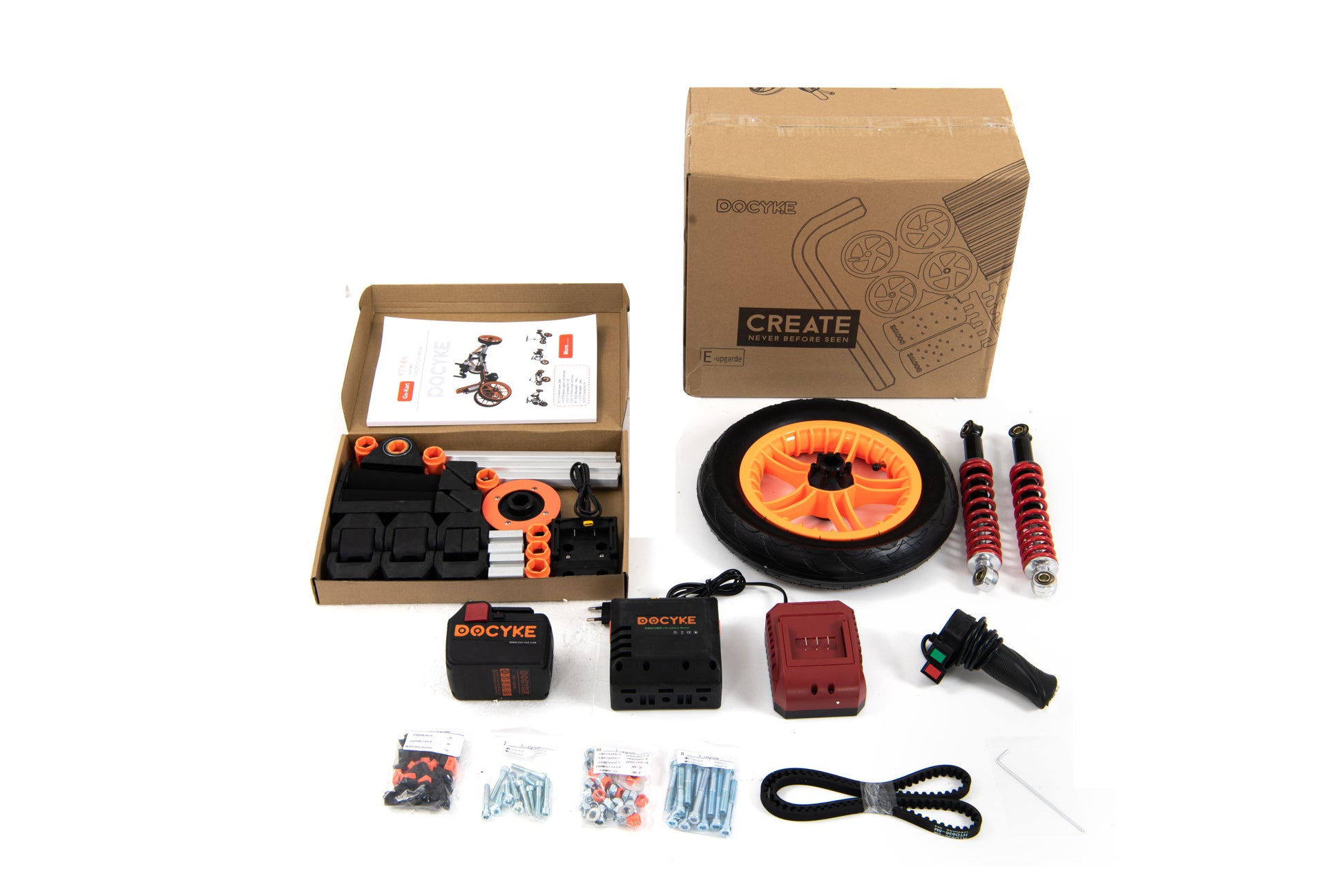 Kidrock Electric Upgrade Package Match With L Kit Or Go Kart Black Abs Rubber Steel Q235