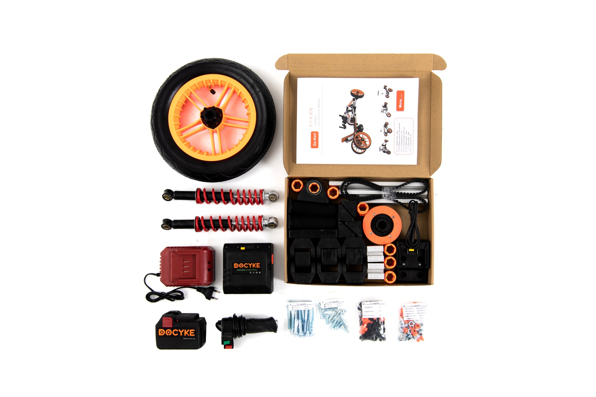 Kidrock Electric Upgrade Package Match With L Kit Or Go Kart Black Abs Rubber Steel Q235