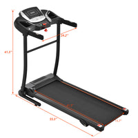 Home Folding Treadmill With Pulse Sensor, 2.5 Hp Quiet Brushless Motor7.5 Mph, 300Lbs Weight Capacity Walking Jogging Machine With 3 Level Incline 12 Preset Programs For Home Gym Indoor Fitness Black And Silver Handheld Foldable Gym Metal