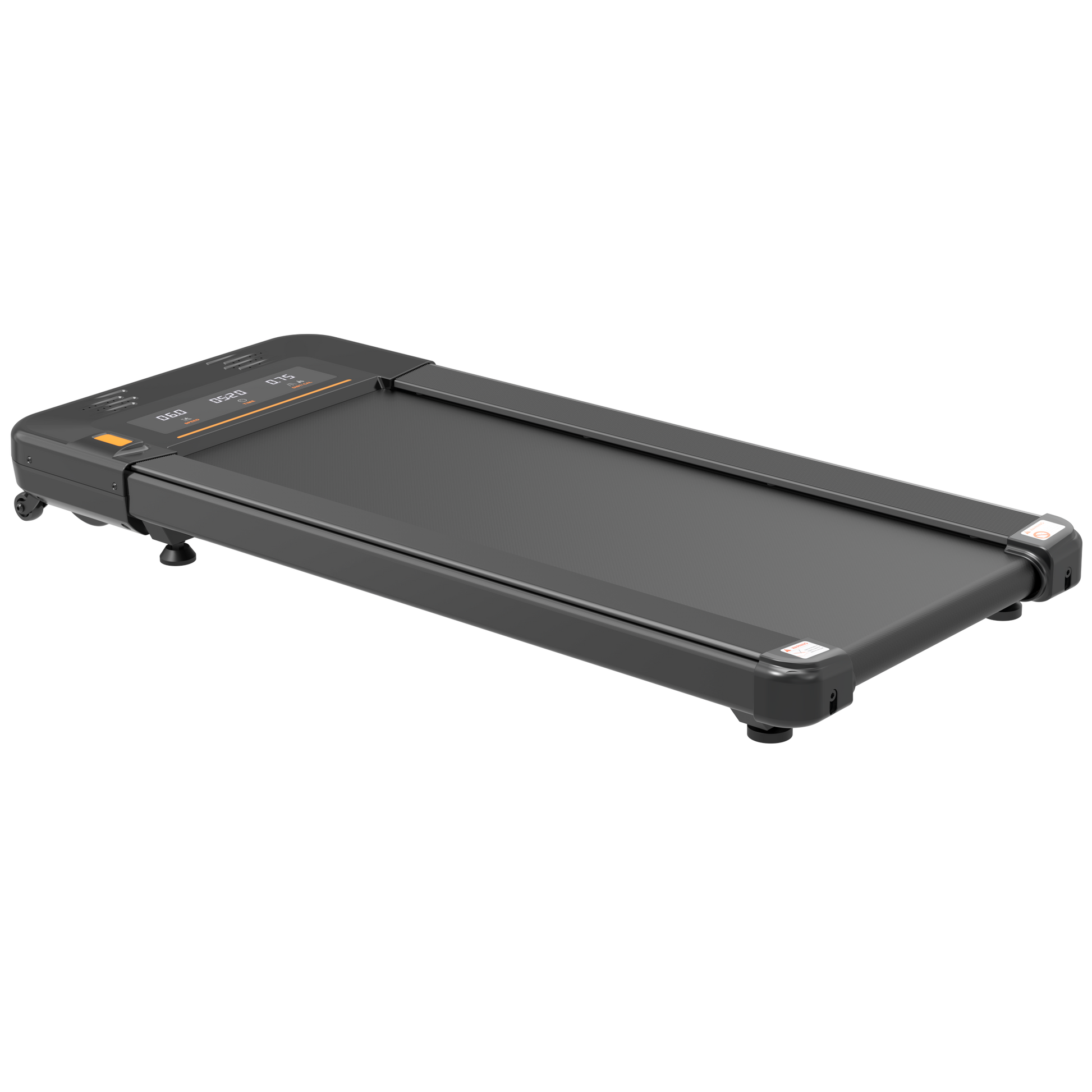 Under Desk Treadmill Walking Pad With Remote Controll, Heavy Duty 2.5Hp 300Lbs Black Steel