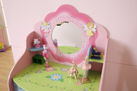 Olivia The Fairy Girls Dressing Table With Chair Pink Mdf