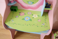 Olivia The Fairy Girls Dressing Table With Chair Pink Mdf