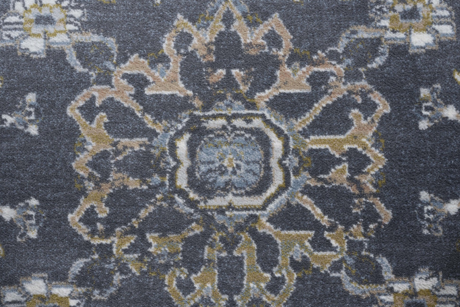 Damara Blue, Gray, And Multi Color Viscose Area Rug 5X8 Blue Viscose