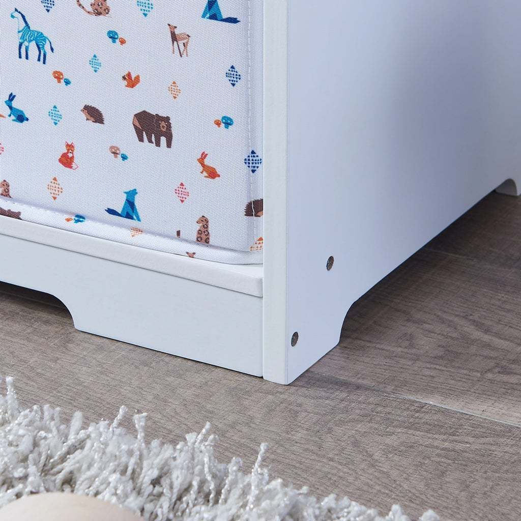 Maison Kids Bookcase With Toy Storage White Mdf