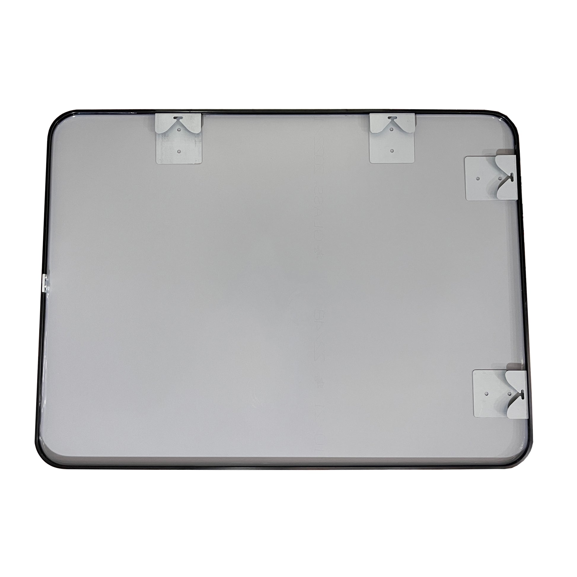 32 X 24 Inch Black Bathroom Mirror For Wall Vanity Mirror With Non Rusting Aluminum Alloy Metal Frame Rounded Corner For Modern Farmhouse Home Decor Black Modern Aluminium