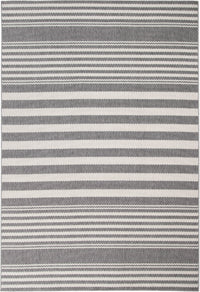 Hampton White And Gray Polypropylene Indoor Outdoor Area Rug 8X10 White Polypropylene