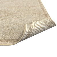 Benzara Beige And White Viscose Area Rug 5X8 Beige Viscose