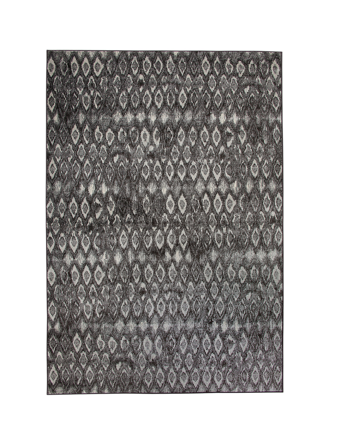 Mabel Charcoal, Grey, And Ivory Area Rug 5X8 Charcoal Grey Viscose