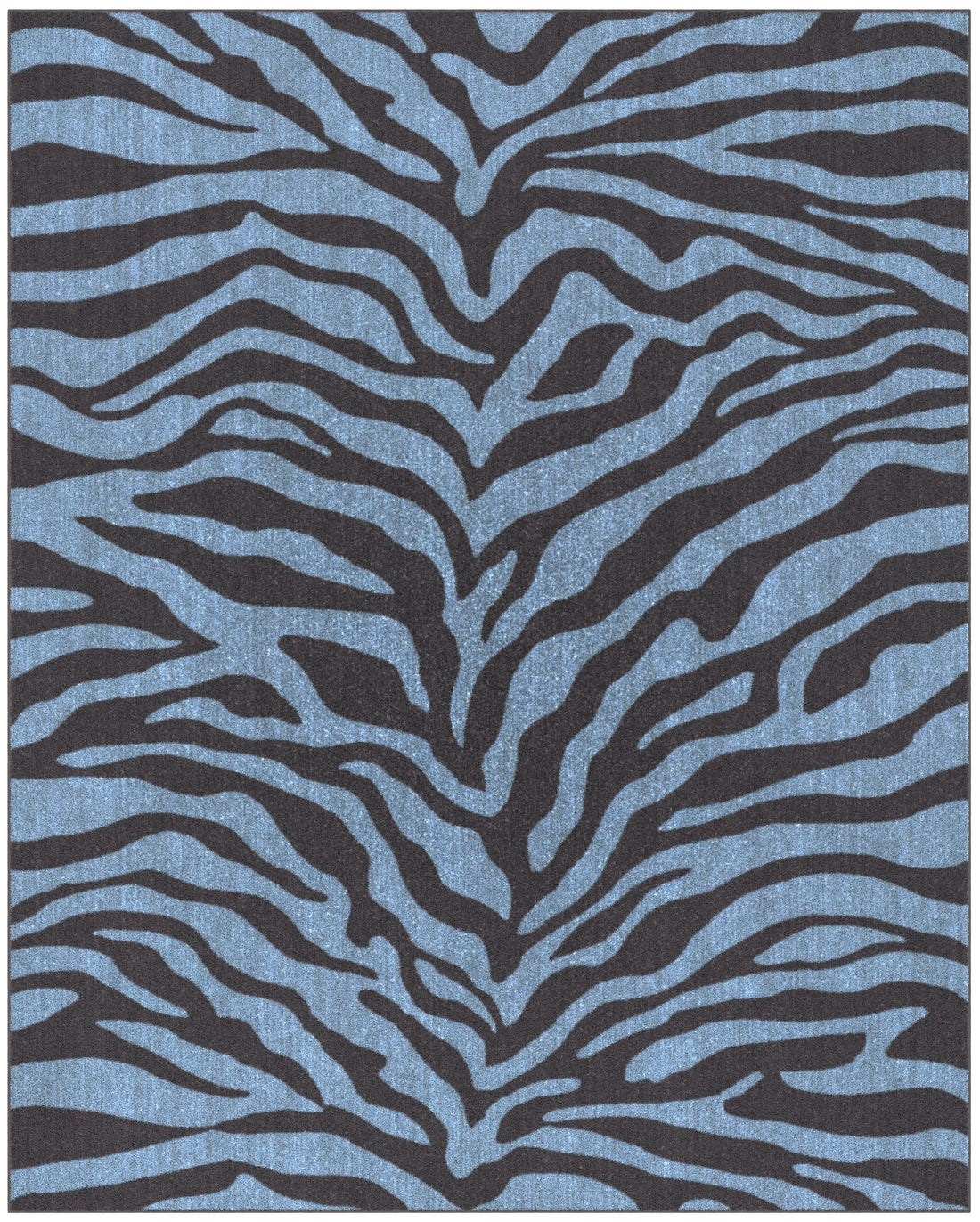 Tabora Blue And Black Viscose Area Rug 8X10 Blue Viscose