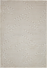 Orbit Ivory Area Rug 5X8 Ivory Chenille