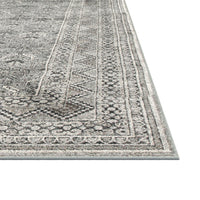 Galion Charcoal Grey Ivory Area Rug 5X8 Charcoal Grey Viscose