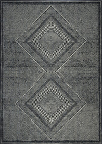 Benzara Black And White Viscose Area Rug 5X8 Black Viscose