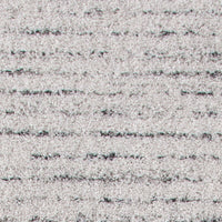 Ivory Charcoal Stripe Area Rug 5X8 Ivory Olefin