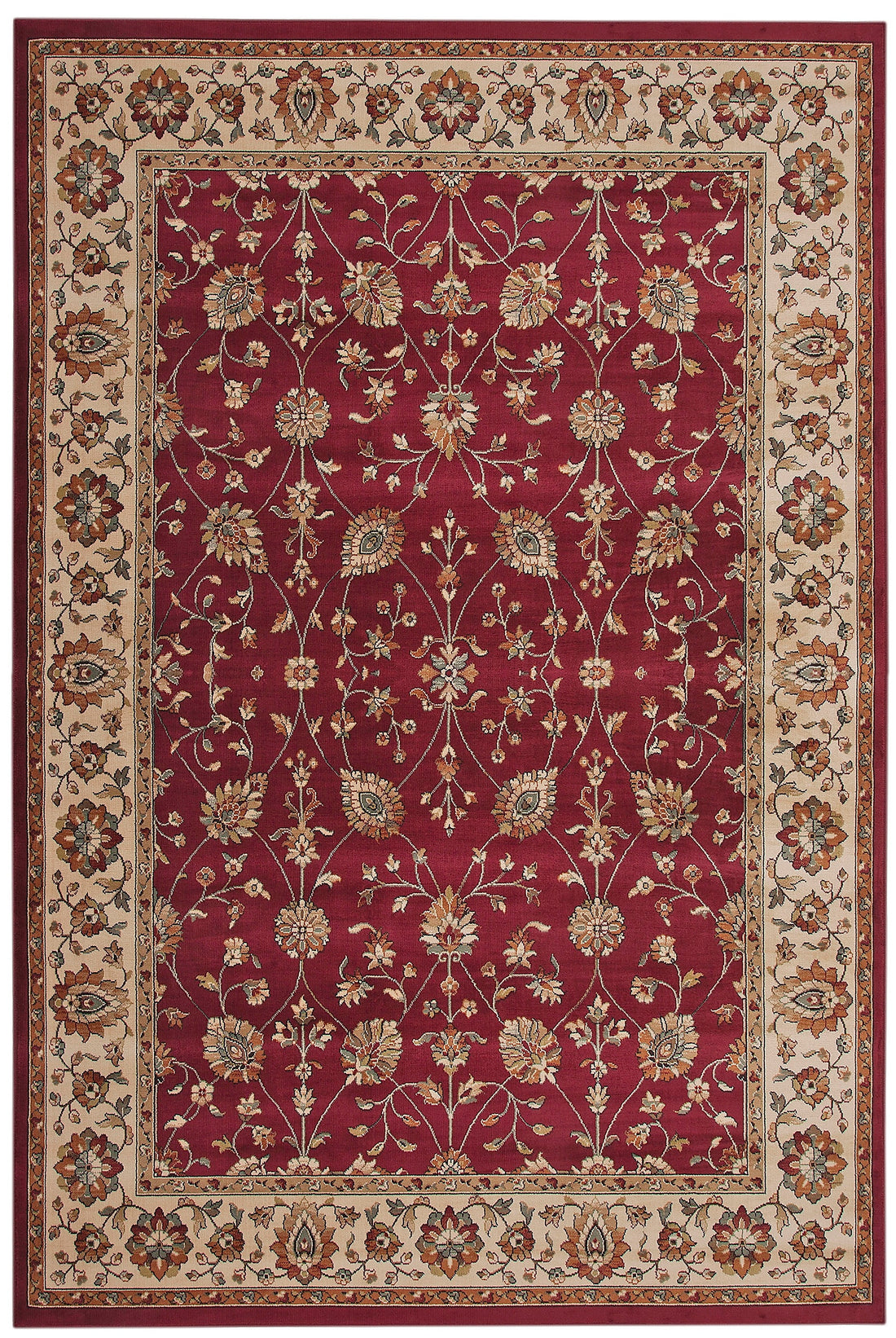 Valentino Red Area Rug 8X10 Red Viscose