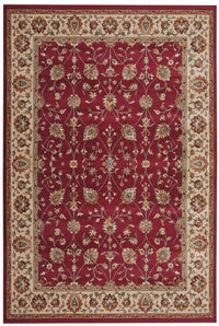 Valentino Red Area Rug 8X10 Red Viscose