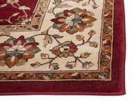 Valentino Red Area Rug 8X10 Red Viscose