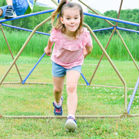 Kids Climbing Dome Tower 12 Ft Jungle Gym Geometric Playground Dome Climber Monkey Bars Play Center, Rust & Uv Resistant Steel Supporting 1000 Lbs Coffee Metal