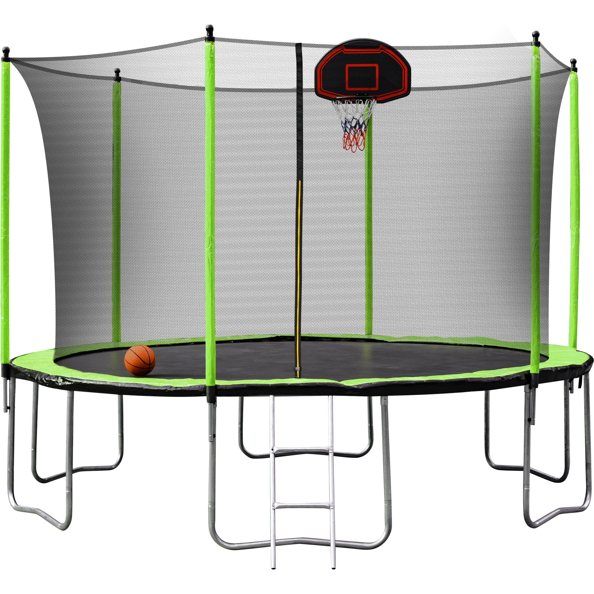 12Ft Green Trampoline 2023 Green Steel