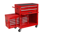 High Capacity Rolling Tool Chest With Wheels And Drawers, 8 Drawer Tool Storage Cabinet Red Red Steel