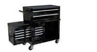 High Capacity Rolling Tool Chest With Wheels And Drawers, 8 Drawer Tool Storage Cabinet Black Black Steel