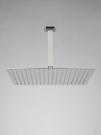 Ceiling Mounted Shower System Combo Set With Handheld And 16"Shower Head Brushed Nickel Stainless Steel