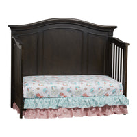 Glendale 4 In 1 Convertible Crib Charcoal Brown Dark Brown Solid Wood