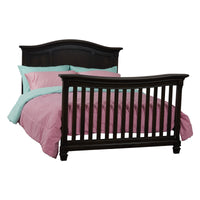 Glendale 4 In 1 Convertible Crib Charcoal Brown Dark Brown Solid Wood