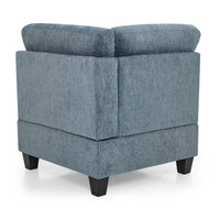 Corner Sofa For Modular Sectional,Navy Chenille 31.5"X31.5"X36.5" Navy Chenille