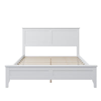 White Solid Wood 5 Pieces Full Bedroom Sets Bed Nightstand*2 Chest Dresser Old Sku:Bs515100Aak Full White 5 Piece Set Solid Wood