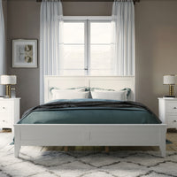 White Solid Wood 3 Pieces Queen Bedroom Sets Old Sku:Bs315101Aak Queen White 3 Piece Set Solid Wood