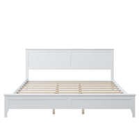 White Solid Wood 5 Pieces King Bedroom Sets Bed Nightstand*2 Chest Dresser Old Sku:Bs500026Aak King White 5 Piece Set Solid Wood