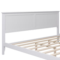 White Solid Wood 5 Pieces King Bedroom Sets Bed Nightstand*2 Chest Dresser Old Sku:Bs500026Aak King White 5 Piece Set Solid Wood