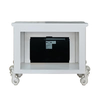 Versailles Fireplace Bone White Finish Ac01316 Antique White Solid Wood Mdf