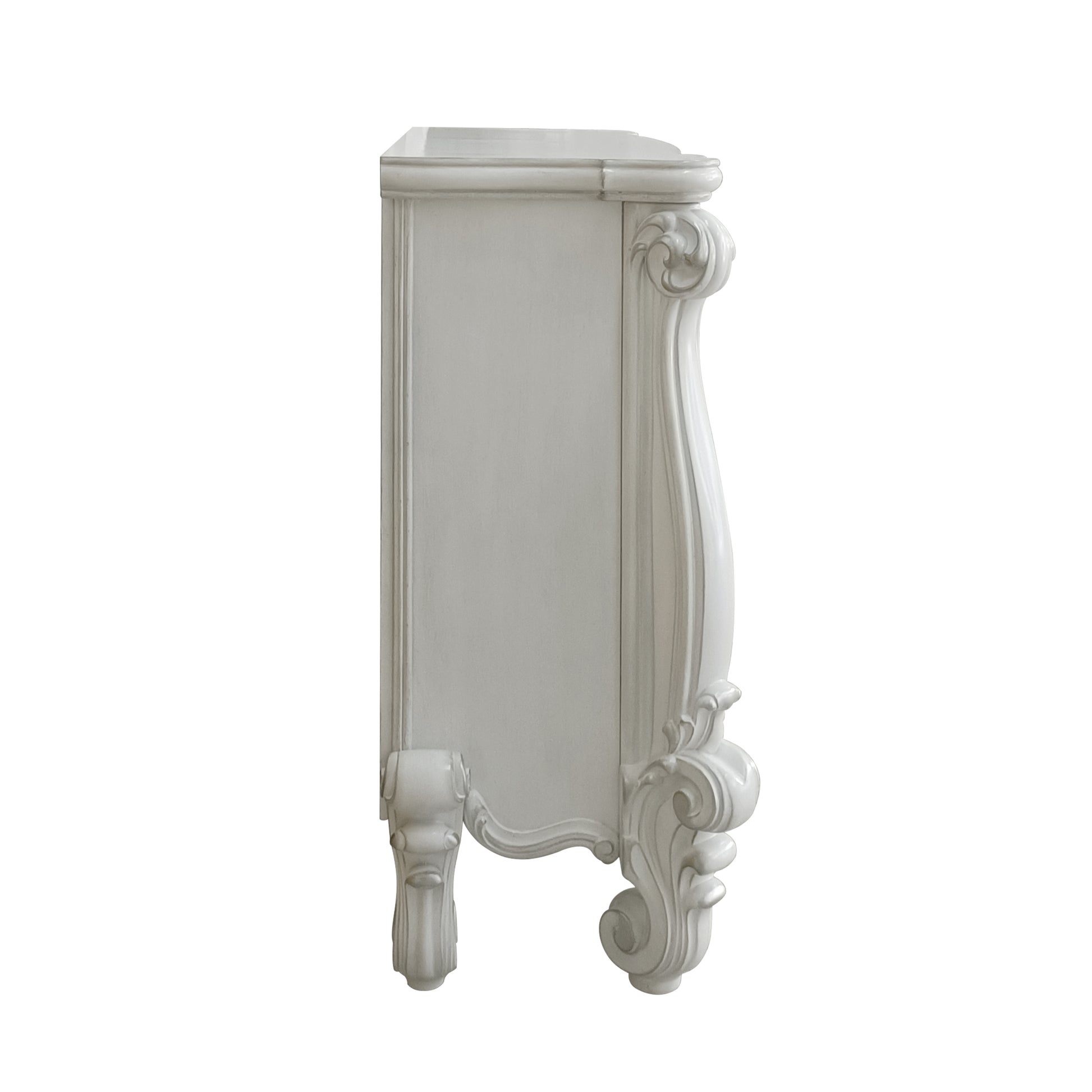 Versailles Fireplace Bone White Finish Ac01316 Antique White Solid Wood Mdf