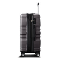 Luggage Sets Model Expandable Abs Hardshell 3Pcs Clearance Luggage Hardside Lightweight Durable Suitcase Sets Spinner Wheels Suitcase With Tsa Lock 20''24''28'' Dark Gray Dark Gray Abs