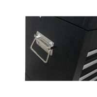 High Capacity Rolling Tool Chest With Wheels And Drawers, 6 Drawer Tool Storage Cabinet Black Black Steel