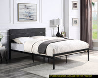 Black Metal Frame Full Size Bed 1Pc Full Black Metal Bedroom Metal