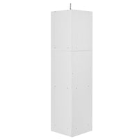 Tall Bathroom Corner Cabinet, Freestanding Storage Cabinet With Doors And Adjustable Shelves, Mdf Board, White White Mdf