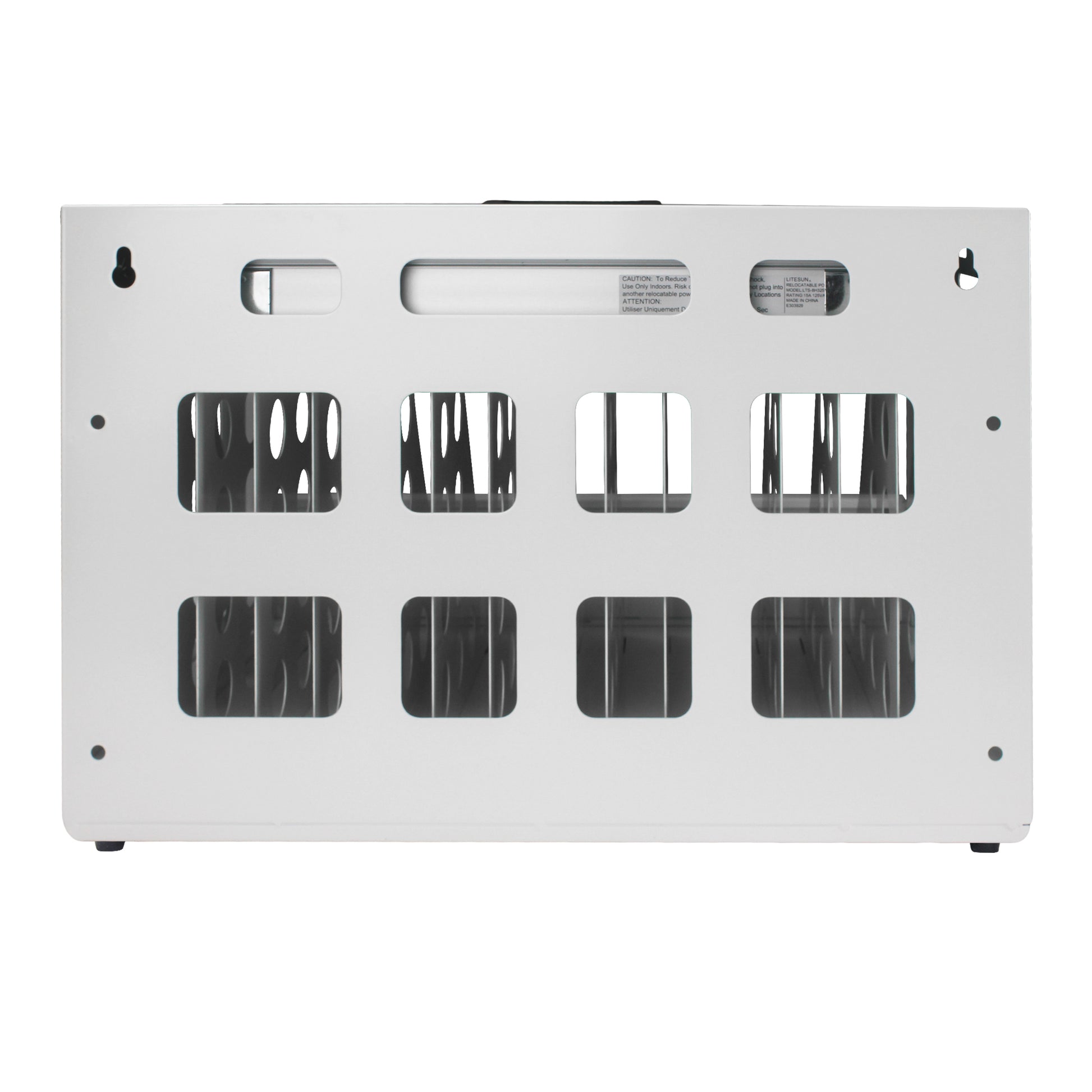 16 Bay Charging Cabinet For Laptop,Chromebook, Locking Charging Station White White Steel