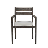 Acacia Wood Outdoor Dining Table And Chairs Suitable For Patio, Balcony Or Backyard Grey Acacia Wood