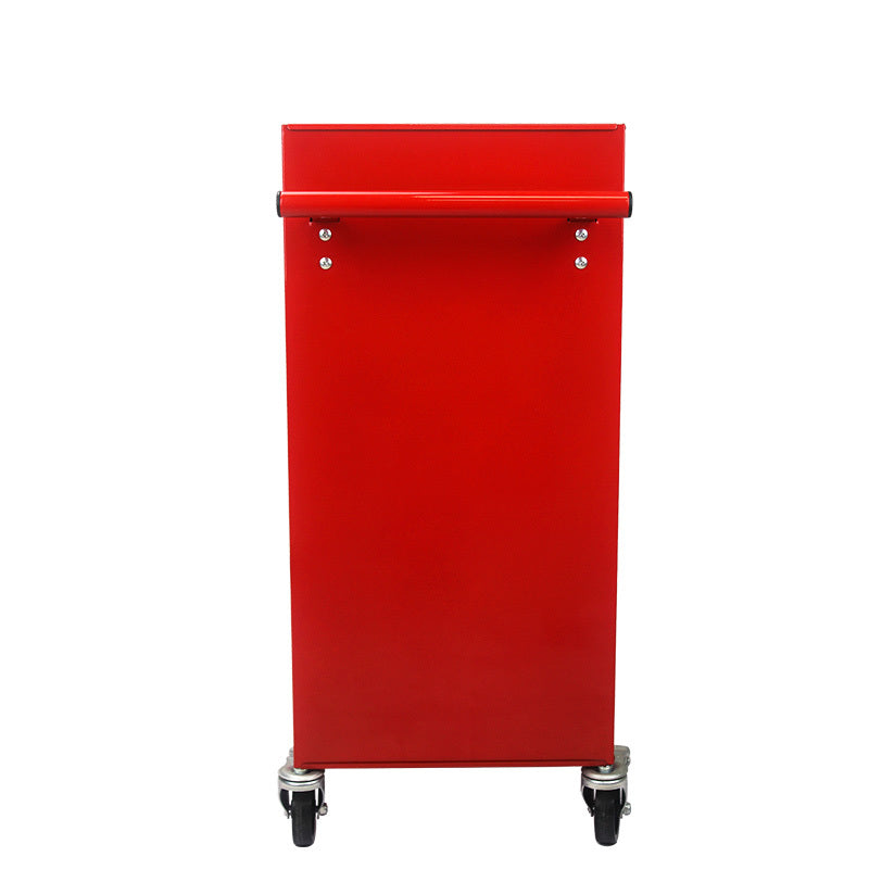 4 Drawers Multifunctional Red Tool Cart With Wheels Red Steel