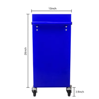 4 Drawers Multifunctional Tool Cart With Wheels Blue Blue Steel