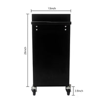 4 Drawers Multifunctional Tool Cart With Wheels Black Black Steel