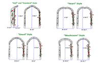 Metal Garden Arch Assemble Freely With 8 Styles Garden Arbor Trellis Climbing Plants Support Rose Arch Black Black Garden & Outdoor Iron