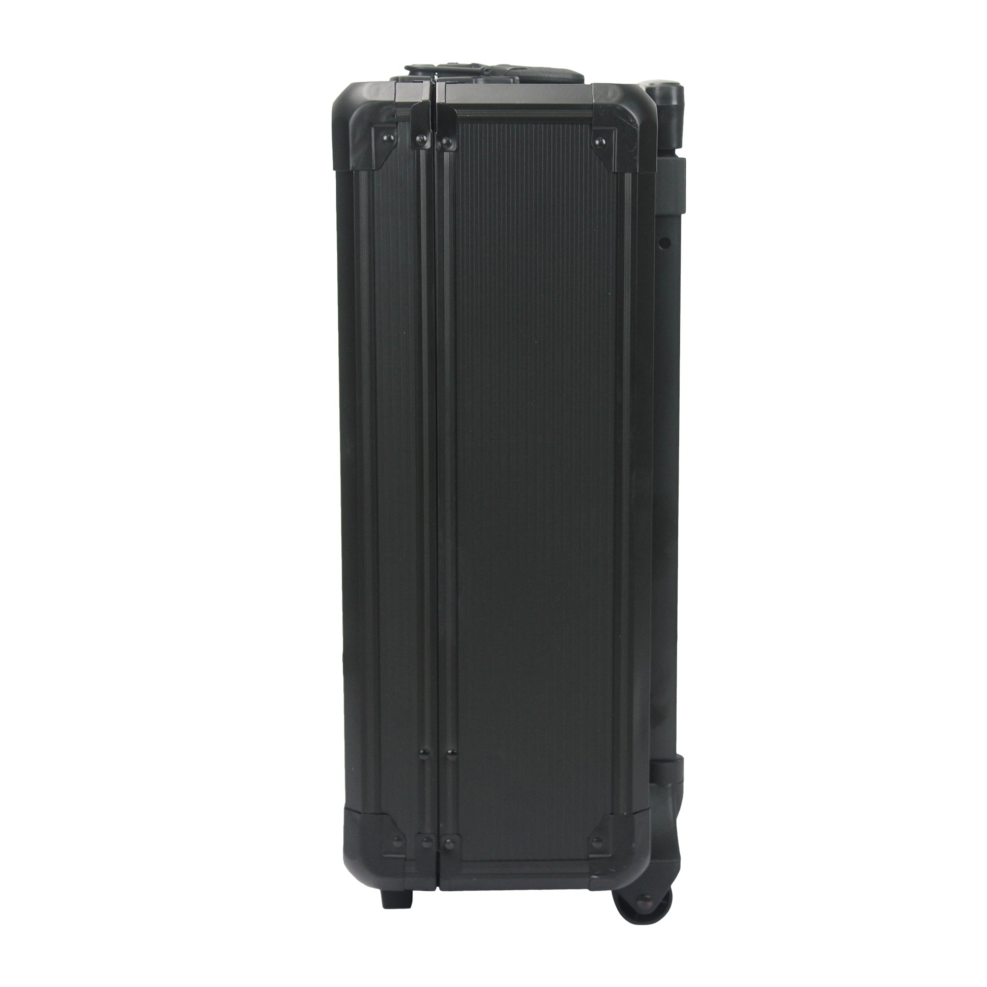 Black Hand Tool Box With 4 Layers Of Toolset And Wheels Black Plastic